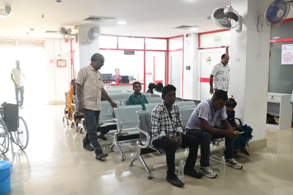 Spacious OPD Waiting Lounge & Reception